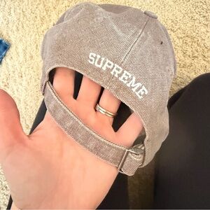 Supreme Black and White Cap